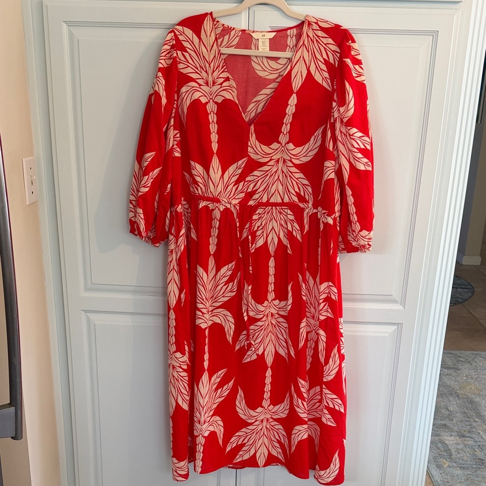 Tropical Floral Flowy Cover-up Dress Size M